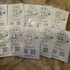 【ete étoile】セルフ耳ツボジュエリー 10粒入り／誕生日ストーン7月〜12月
