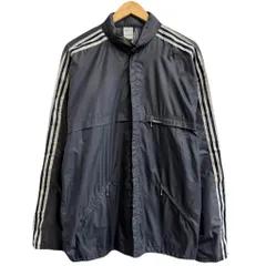 80's adidas アディダス vintage ビンテージ ナイロンジャケット フード付き フルジップ ポケット付き ダークグレー No.H673