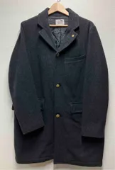 70s コートDANIEL HECHTER ギャングコート セール】 ウール混 メルトン チェスターコート （その他アウター