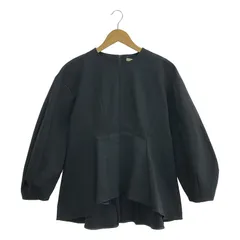 LE PHIL ルフィル ダブルクロス ストレッチ ブラウス ブラック F ル フィル LE PHIL 《LE PHIL》ダブルクロスストレッチブラウス