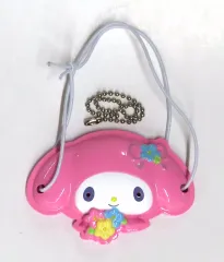 【中古】キーホルダー マイメロディ-フラワー- 「マイメロディ＆クロミ ミニチュアおめんコレクション」