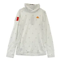 サイズ：M KAPPA GOLF カッパゴルフ  ハイネック 長袖Tシャツ 総柄 ホワイト系 [240101391551]# ゴルフウェア レディース ストスト