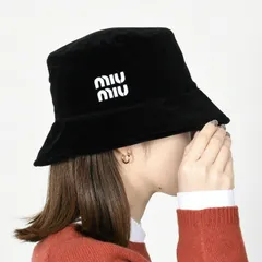 2000年代 miu miu 本革 レザー ハット キャスケット ベレー帽 黒 ...