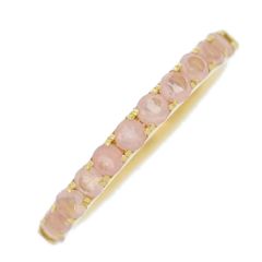 Bizoux ビズー ローズクォーツ・クォーツ 水晶 リング・指輪/K18YG/750-1.6g/6号/#46/イエローゴールド/プレゼント/記念日【♀】【N】【レディース】★■556821【中古】