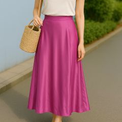 【未使用タグ付き✨】GRL＊グレイル＊光沢ピンクのマーメイドロングスカート＊Mサイズ＊上品×フェミニン✨