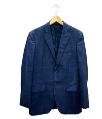 ビサルノ チェック柄ウールテーラードジャケット メンズ VISARUNO
