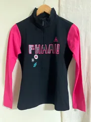 ルコック　ルコックスポルティフ　レディース　L 長袖　ロンTブラック　ピンク　ロック