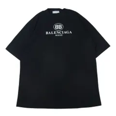 BALENCIAGA バレンシアガ 18SS 492258 TYK23 BB MODE Tee ロゴ プリント 半袖 Tシャツ ブラック系 XS【中古】のサムネイル
