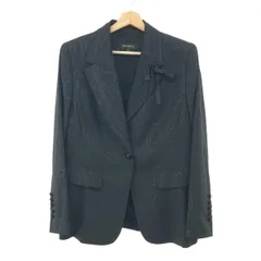 ESCADA エスカーダ デザインジャケット 大きいサイズ:44 モノクロマーブル/リボン/テーラード    ブラック レディース / 240001159251のサムネイル