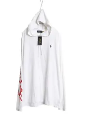 【お得なクーポン配布中!】 デッドストック ビックポニー ポロ ラルフローレン フード パーカー メンズ XL 長袖 Tシャツ ロンT プルオーバー 大きいサイズ カットソー