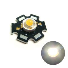 パワーLED Edison 3W 電球色 EDEX-3LA1-E3 星型ヒートシンク付き 10個