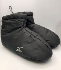 ミズノ MIZUNO 25～27cm ルームシューズ ブーツ 防寒 撥水 アウトドア コンパクト 中綿 ボア レッグウォーマー ブラック メンズ