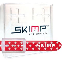 SKIMP プリントベルト メンズ レディース ゴム ゴルフ スノボ 防水  長さ約140cm 幅約3.4cm スキンプ【ドット2】