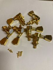 片連ロトマチックタイプペグ 金 ゴールド　キーストーンタイプノブ