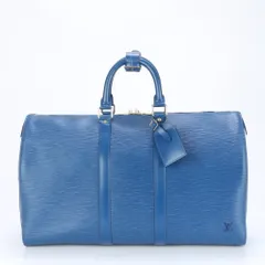 極美品 ルイヴィトン エピ キーポル 45 M42975 レザー ボストン バッグ 出張 旅行 トート キャリー ショルダー A4 メンズ EUE CC2-2【中古】