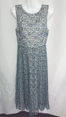 ◇ ⊂ MERCURYDUO<!-利用不可文字-!> マーキュリーデュオ 総レース 花柄 ノースリーブ ロング ワンピース サイズF グリーン系 レディース E  【1409100036282】