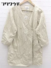 ◇ Kastane カスタネ ノーカラー 薄手 コート サイズF ベージュ レディース 【中古】 【1002801357610】