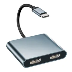 【人気商品】マルチディスプレイアダプタ Type-C HDMI 拡張/複製 3画面 HDMI 4Kx2K映像出力 USB HDMI HDMI 2ポートデュアルモニター HDMI 拡張 USB USBディスプレイアダプタ HDMI ハブ デュアル HDMI 分配