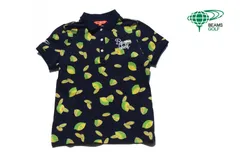【5月末限定セール】ビームスゴルフ BeamsGolf  中古  レモンプリント半袖ポロシャツ S