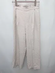 ◇ ◎ Couture brooch クチュールブローチ ハイウエスト ワイドパンツ サイズ40 ベージュ レディース P  【1407260019329】