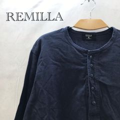 REMILLA レミーラ ヘンリーネックシャツ XL ネイビー 長袖 メンズ