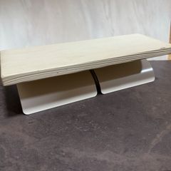 【中古】トイレットペーパーホルダー　棚付き　二連　ダブル