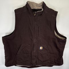Carhartt ブラウン ベスト Medium 11年制 USA制 - メルカリ