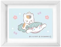 [중고] 입상·장식품 냥코 선생님 × 시나모롤 B [아트 프레임 컬렉션 나츠메 친구장 × 산리오 캐릭터즈]