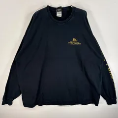 古着 ハーレーダビッドソン HARLEY DAVIDSON 長袖Tシャツ 両面 ラバープリント 袖プリント 大きいサイズ 3XL  ブラック系 メンズ