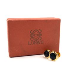 ✨️極美品✨️ ロエベ アナグラム カフス メンズ ブラック ゴールド
