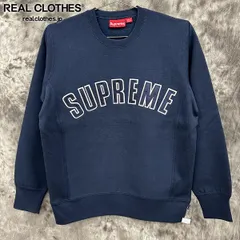 シュプリーム Supreme スウェット 黒 Mサイズ アーチ刺繍ロゴ