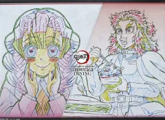 中古】ポスター B2原画ポスター 甘露寺蜜璃＆煉獄杏寿郎 「劇場