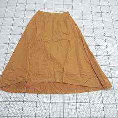 ◇ Θ アーバンリサーチアイテムズ シンプル ロング Aライン スカート サイズフリー キャメル系 レディース E  【1508060020727】