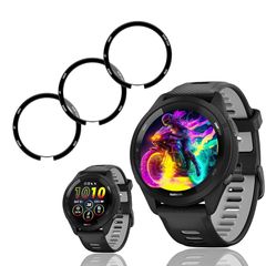 【3枚セット】 対応 Garmin Forerunner 965 フィルム 用 ガーミン Forerunner 965 保護フィルム PET複合材 炭素繊維 24時間自動修復技術 3D曲面 ケース カバー 耐衝撃 飛散防止 指紋防止 全面保護 極薄 高透過率 
