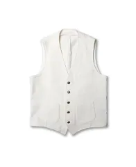 LARDINI(ラルディーニ) Lardini 白 コットン イタリア ベスト