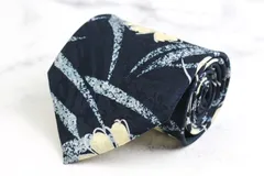 カルヴェン ブランド ネクタイ シルク 花柄 総柄 PO メンズ ブラック CARVEN 【中古】のサムネイル