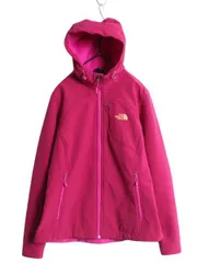 【お得なクーポン配布中!】 ノースフェイス ソフトシェル フード パーカー ジャケット レディース L 古着 The North Face 裏 フリース ジャンパー ブルゾン フルジップ