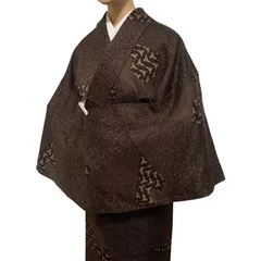 4点セット　正絹　上質な小紋　カラー柄　袷　裄69 4点セット 正絹 上質な小紋 カラー柄 袷 裄69 紋入り | トール