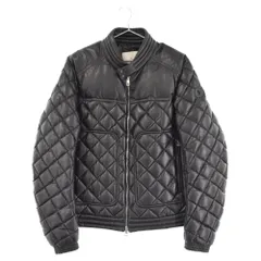 MONCLER (モンクレール) 17AW GEMOT GIUBBOTTO ジェモット ロゴパッチ レザー ジップアップジャケット C20914096005 ブラックのサムネイル