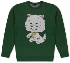 Ripndip Big Head Knit Sweater Pine Heather XL セーター 送料無料のサムネイル