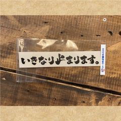 カッティングステッカー　いきなり止まります