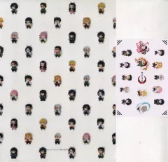 【中古】クリアファイル F.集合(ホワイト/ホワイト) クリアファイル＆ポストカードセット 「鬼滅の刃 ドットシリーズ アニプレックス オンラインくじ」 C賞