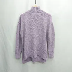 ◇ ⊆ ブランド不明 シンプル 長袖 タートルネックセーター サイズ表記なし パープル系 レディース E  【1505220002494】