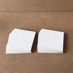 プリント化粧板 ホワイト （基板MDF）2.5mm厚 150×150mm 10枚