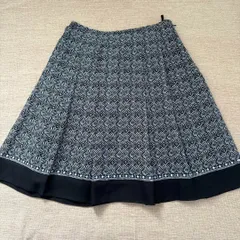 コムサイズム レディースフレアスカート 春夏 格子 モザイク柄