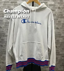 Champion チャンピオン リバースウィーブ フーディーパーカー メンズL相当 ホワイト 古着 中古 9D0027