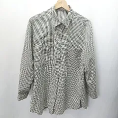 ◇ GLOBAL WORK グローバルワーク ギンガムチェック 長袖 シャツ サイズF ブラック レディース E  【1406180076030】