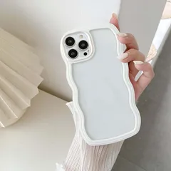 UEEBAI ケース 対応 iPhone 14 Pro 6.1 inch 用の ケース 可愛い おしゃれケース ウェーブ デザイン ケース カラフルケース クリア TPUカバー 波状エッジ ソフトシェル ケース ワイヤレス充電対応 軽量 薄型 ファッション 1