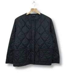 ☆【1点限り】【未使用】アンタイトル UNTITLED  2万6400円購入 中綿キルティング ノーカラージャケット ブルゾン 黒 レディース Lサイズ ■管理番号L28640AWS26-250330-1.5K（1350）