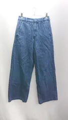◇ Θ adidas アディダス クセニア・シュナイダー ワイドデニムパンツ サイズ28 ブルー レディース E  【1502200000525】